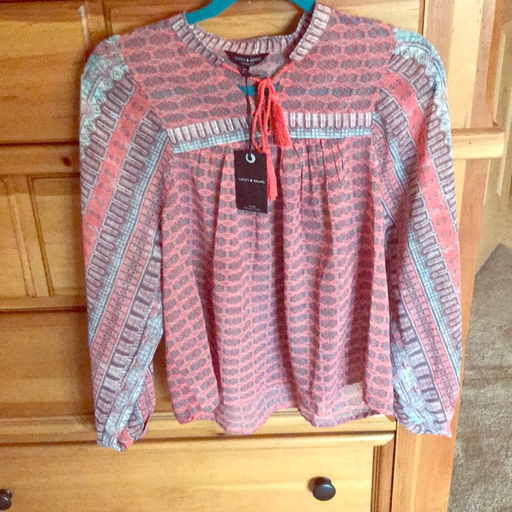 Lucky brand blouse size ca - Picture 1 of 5